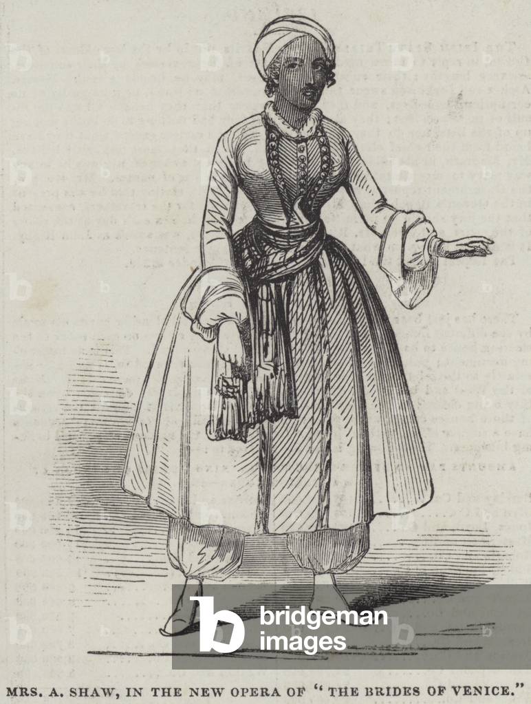 Mrs A Shaw, in the New Opera of 