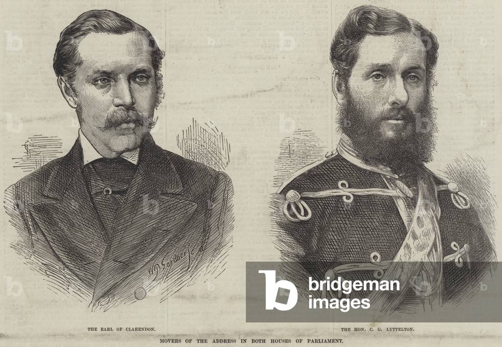 Movers of the Address in Both Houses of Parliament (engraving)