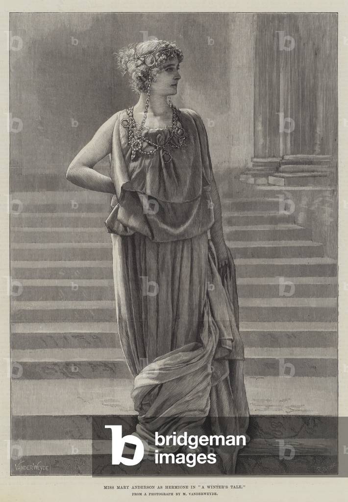 Miss Mary Anderson as Hermione in 