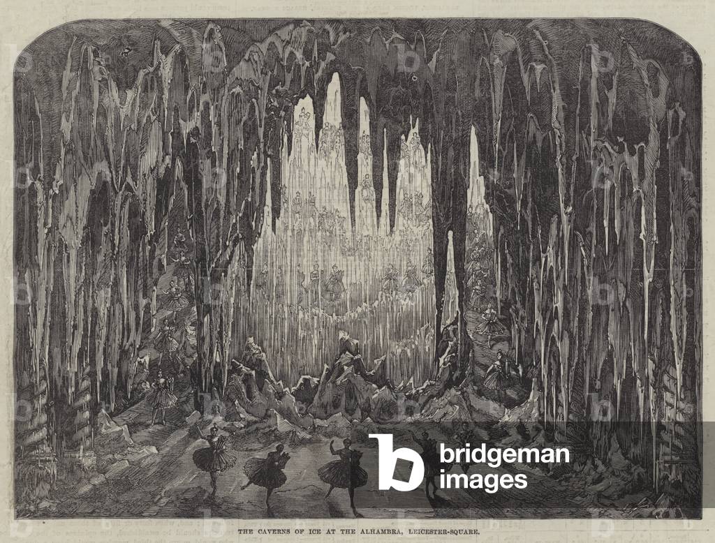 The Caverns of Ice at the Alhambra, Leicester-Square (engraving)