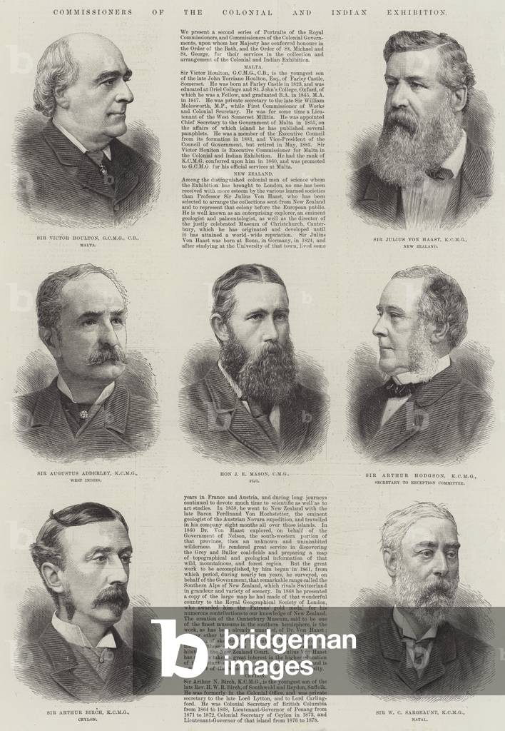 Commissioners of the Colonial and Indian Exhibition (engraving)