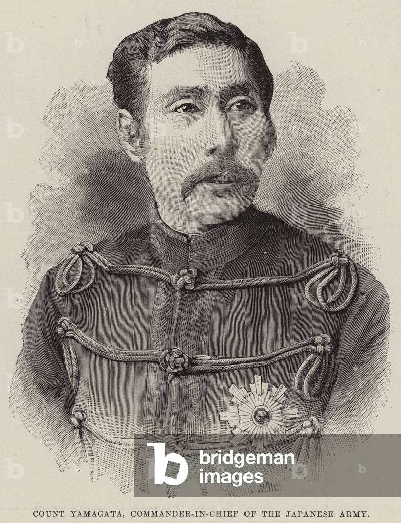 Count Yamagata, Commander-in-Chief of the Japanese Army (engraving)