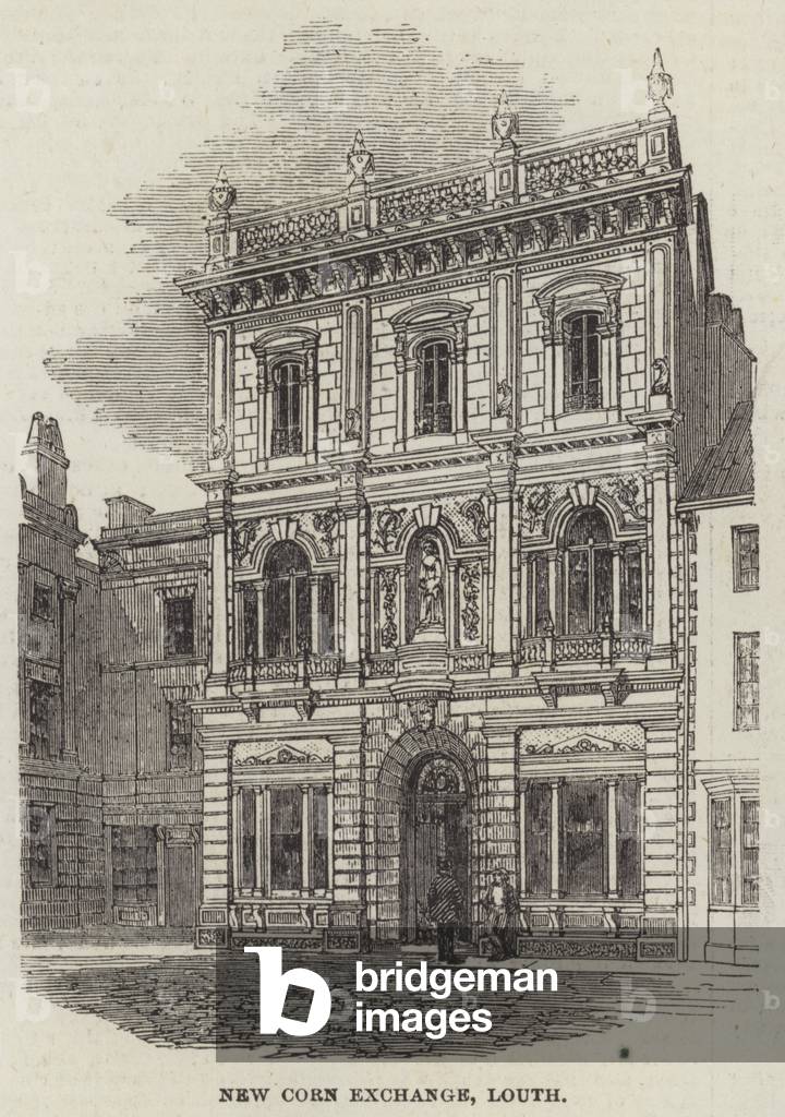 New Corn Exchange, Louth (engraving)