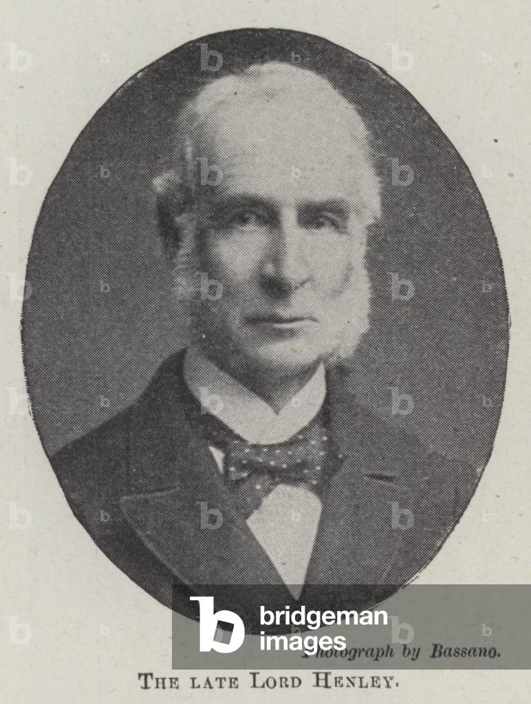 The late Lord Henley (b/w photo)