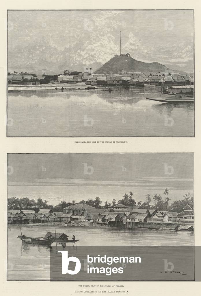 Mining Operations in the Malay Peninsula (engraving)