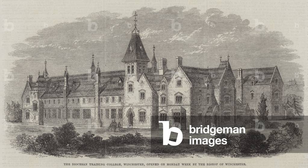 The Diocesan Training College, Winchester, opened on Monday Week by the Bishop of Winchester (engraving)