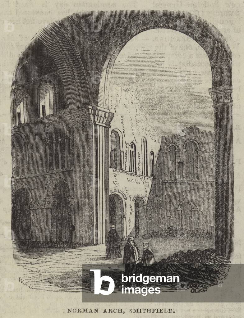 Norman Arch, Smithfield (engraving)