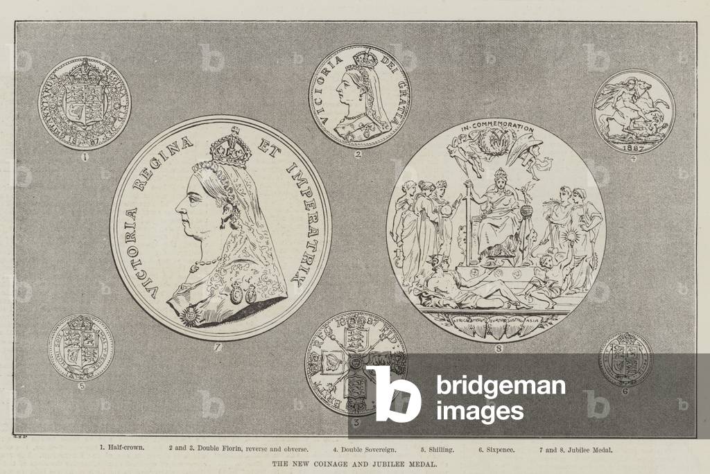 The New Coinage and Jubilee Medal (engraving)