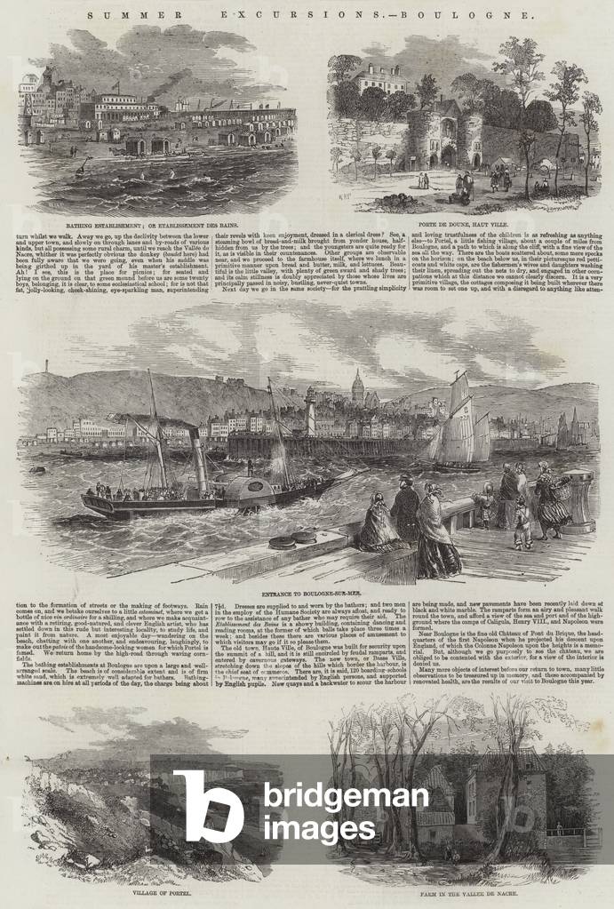 Summer Excursions, Boulogne (engraving)