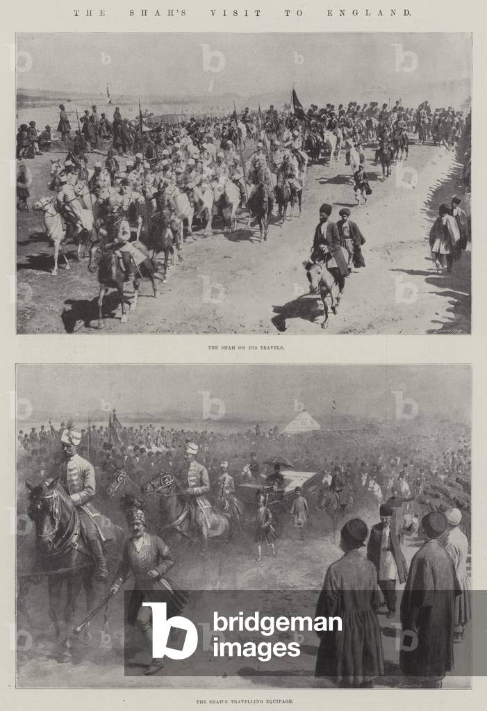 The Shah's Visit to England (litho)