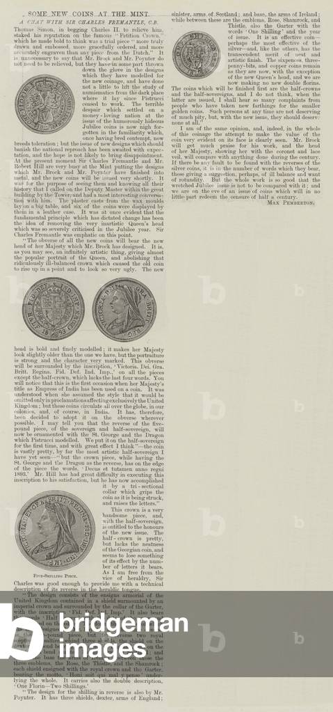 Some New Coins at the Mint (engraving)