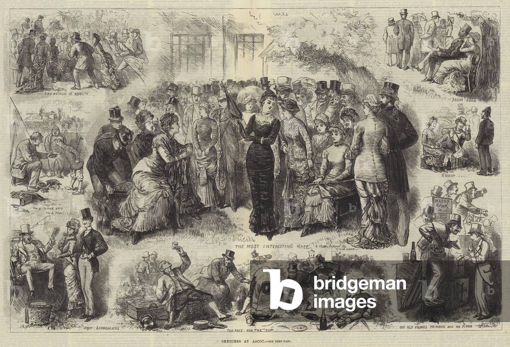 Sketches at Ascot (engraving)