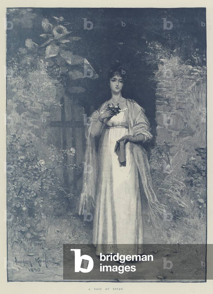 A Rose of Devon (colour litho)