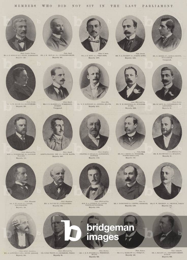 Members who did not sit in the Last Parliament (b/w photo)