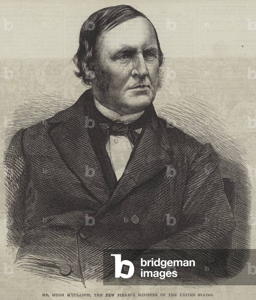 Mr Hugh M'Culloch, the New Finance Minister of the United States (engraving)