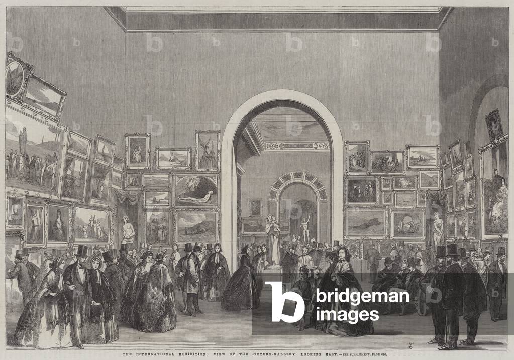 The International Exhibition, View of the Picture-Gallery, looking East (engraving)