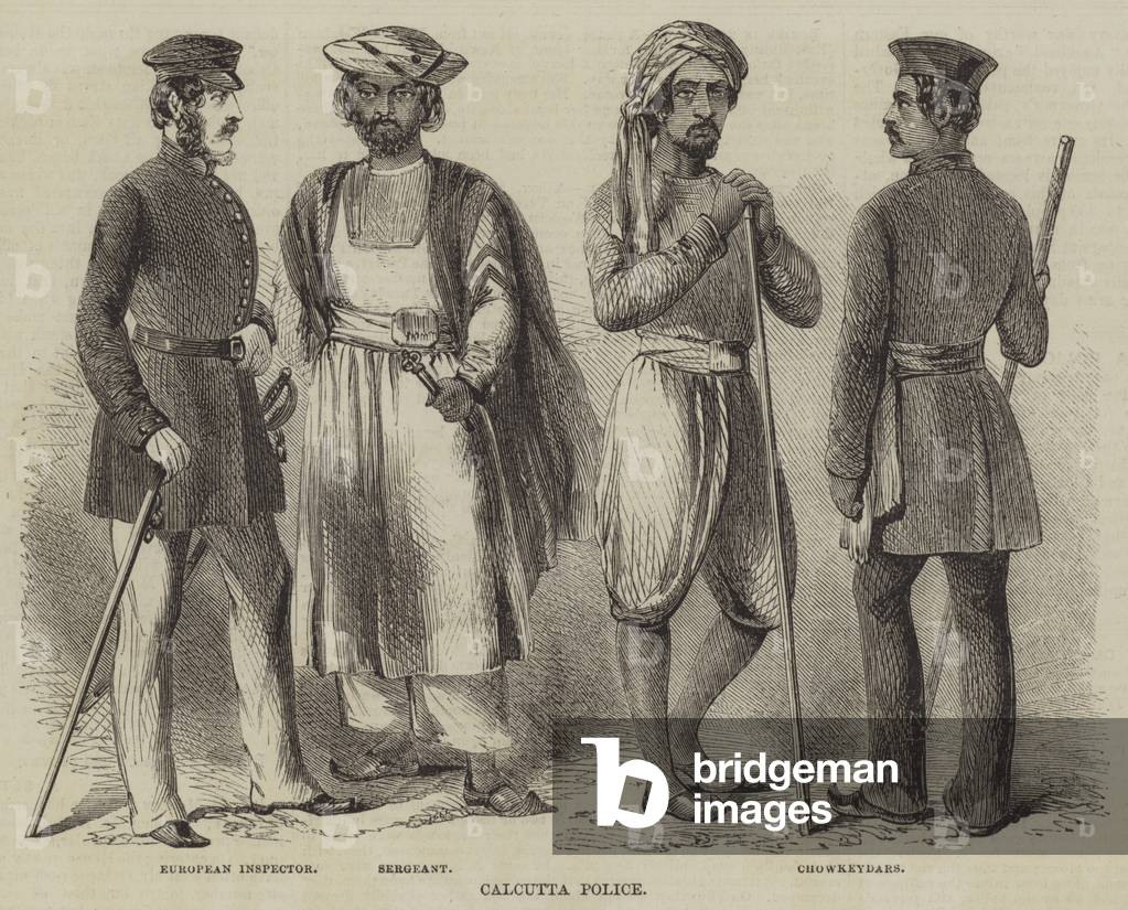 Calcutta Police (engraving)