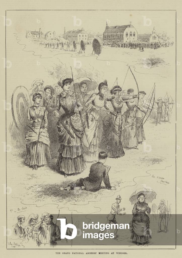The Grand National Archery Meeting at Windsor (engraving)