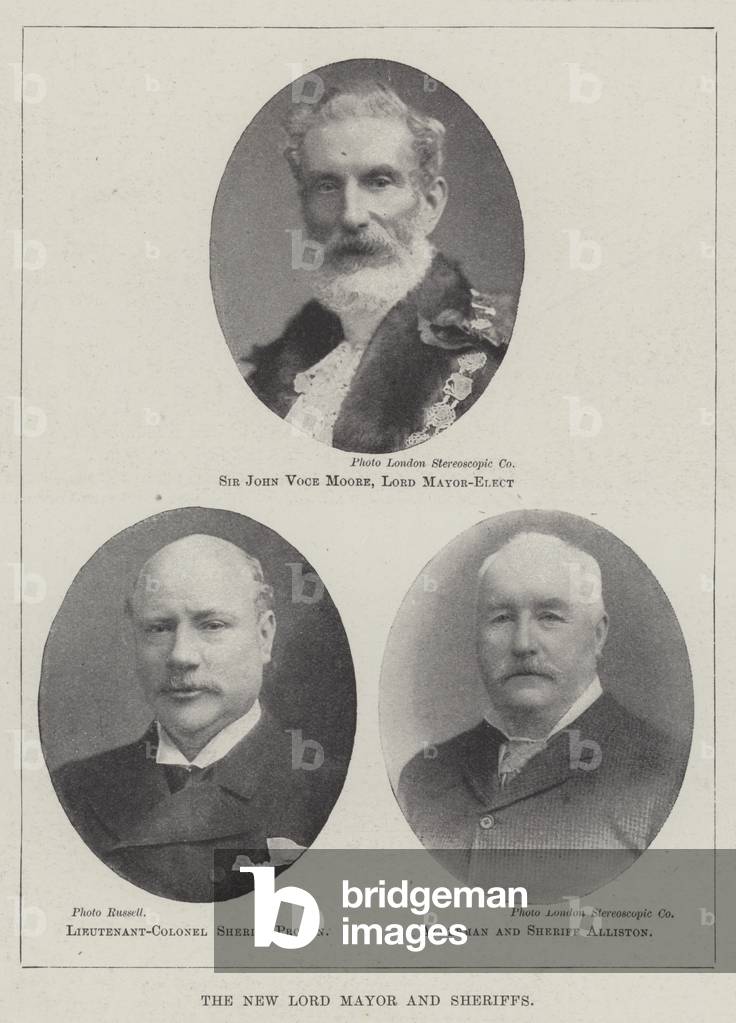 The New Lord Mayor and Sheriffs (engraving)