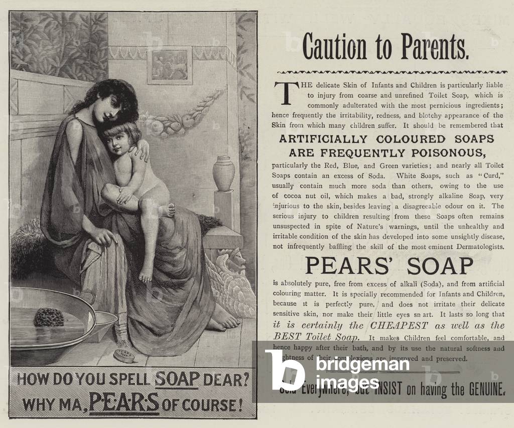 Advertisement, Pears' Soap (engraving)