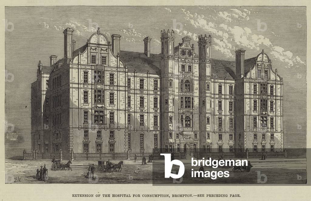 Extension of the Hospital for Consumption, Brompton (engraving)