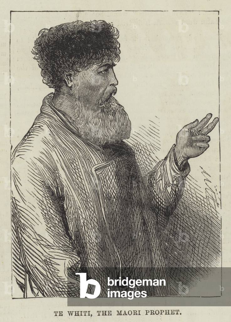 Te Whiti, the Maori Prophet (engraving)