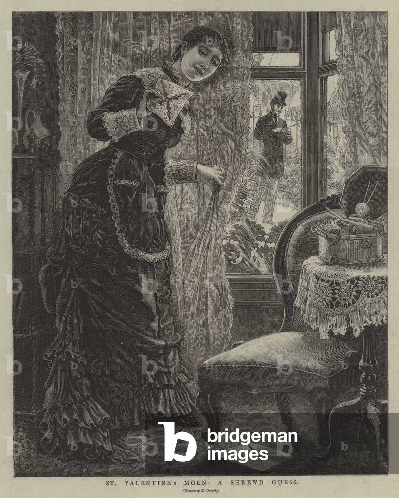 St Valentine's Morn, a Shrewd Guess (engraving)