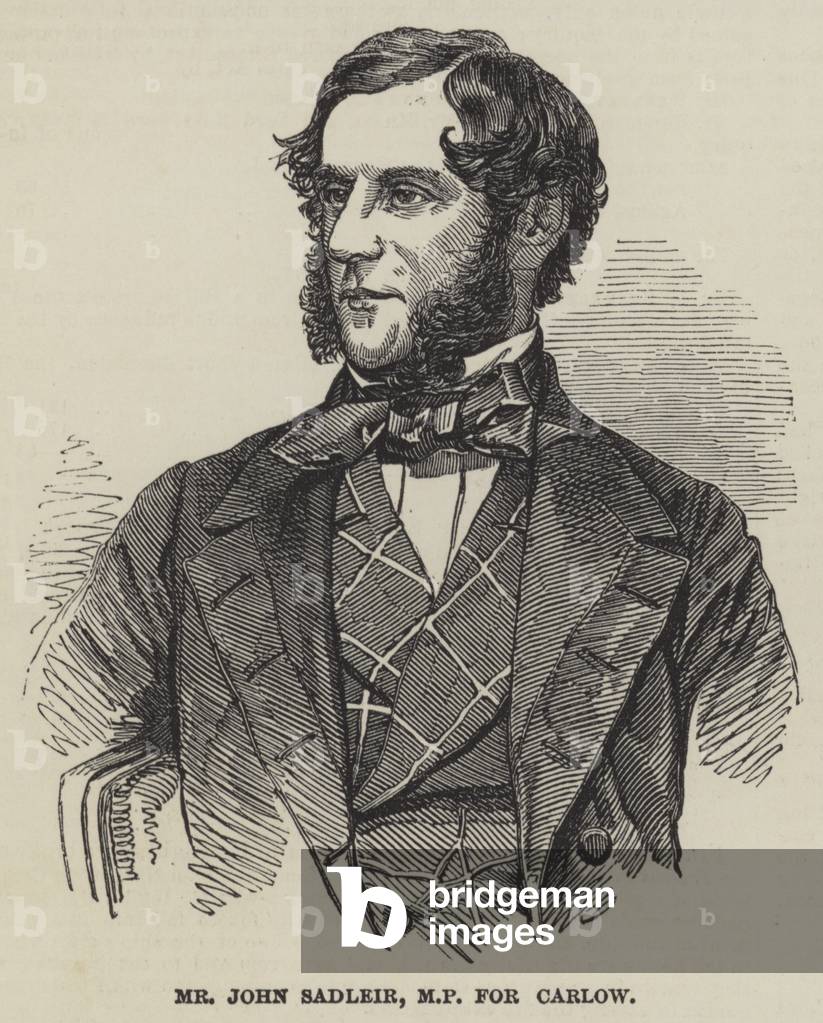 Mr John Sadleir, MP for Carlow (engraving)