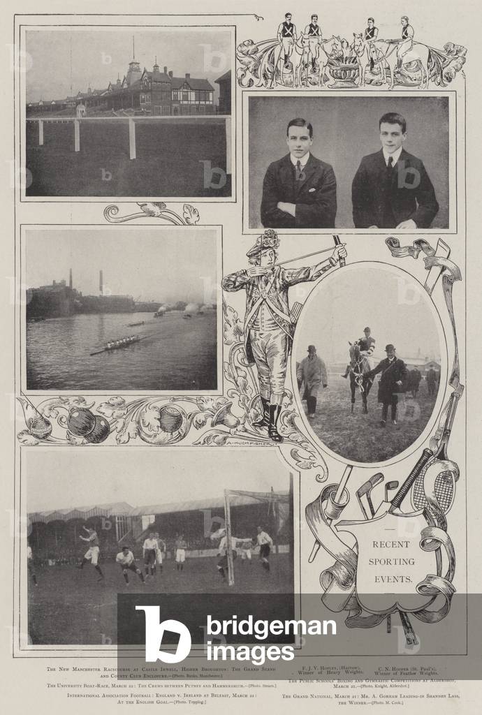 Recent Sporting Events (b/w photo)