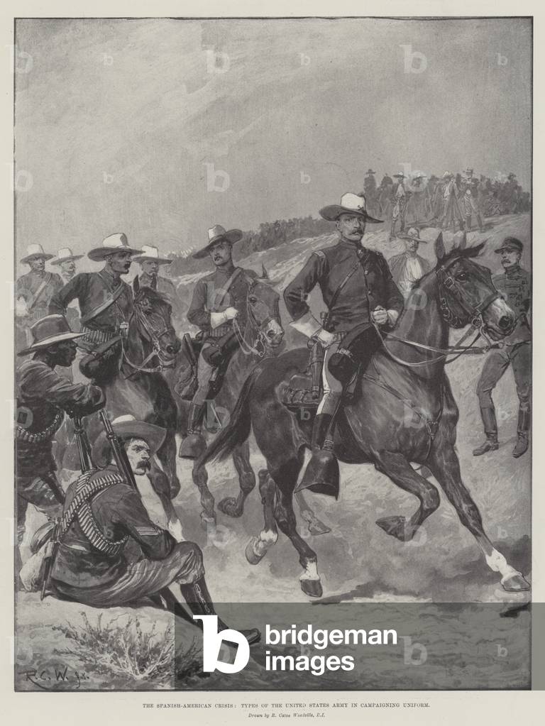 The Spanish-American Crisis, Types of the United States Army in Campaigning Uniform (litho)