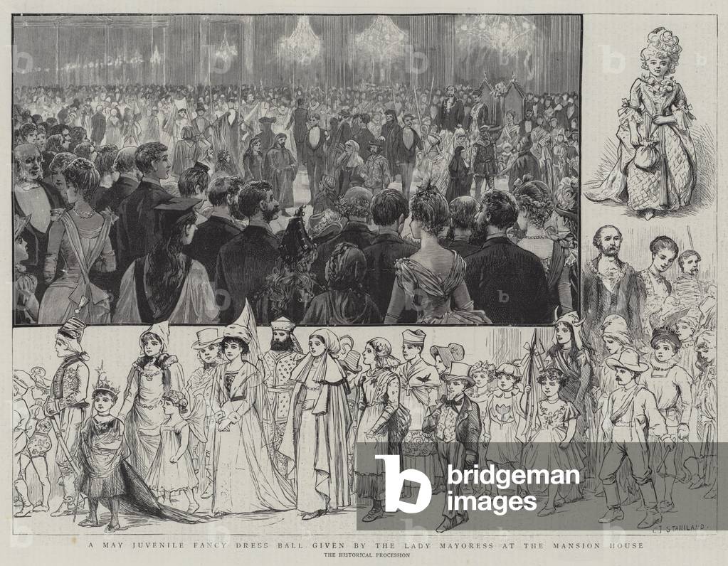 A May Juvenile Fancy Dress Ball given by the Lady Mayoress at the Mansion House (engraving)