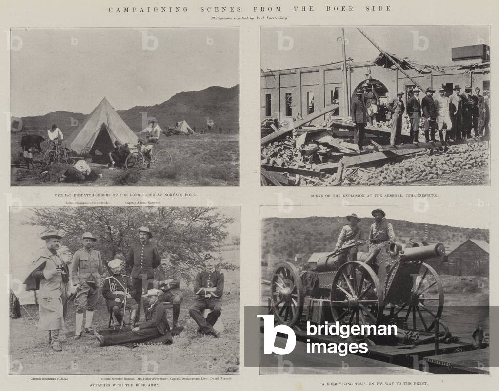 Campaigning Scenes from the Boer Side (b/w photo)