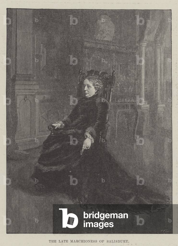The late Marchioness of Salisbury (engraving)
