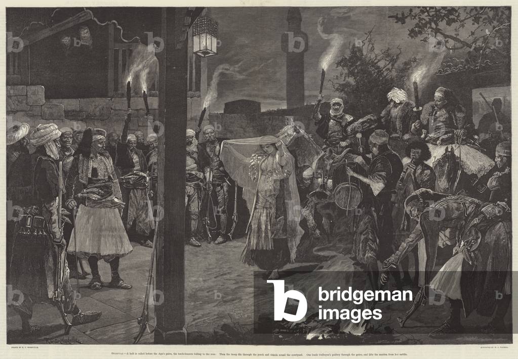 Gulbeyaz, by Athol Mayhew (engraving)