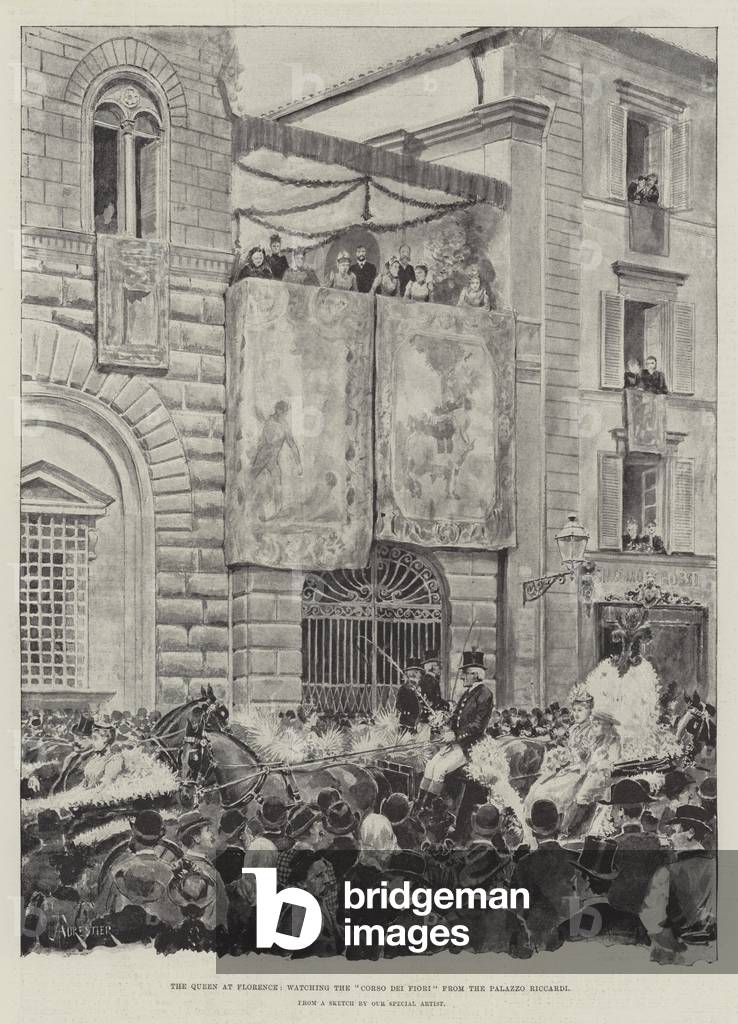 The Queen at Florence, watching the 