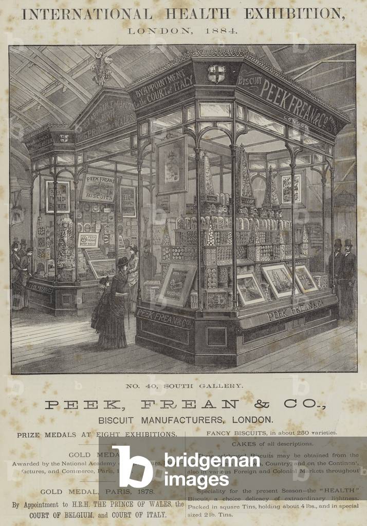 Advertisement, Peek, Frean and Company (engraving)
