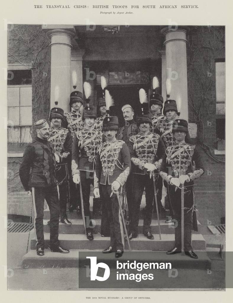 The Transvaal Crisis, British Troops for South African Service (b/w photo)
