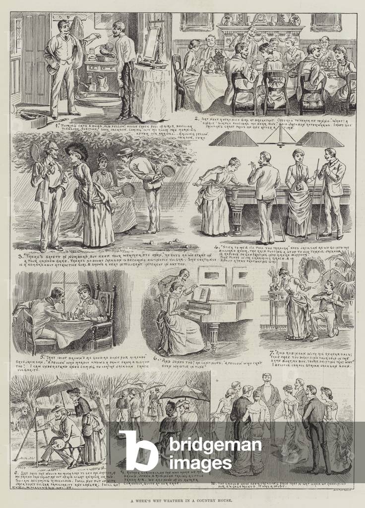 A Week's Wet Weather in a Country House (engraving)