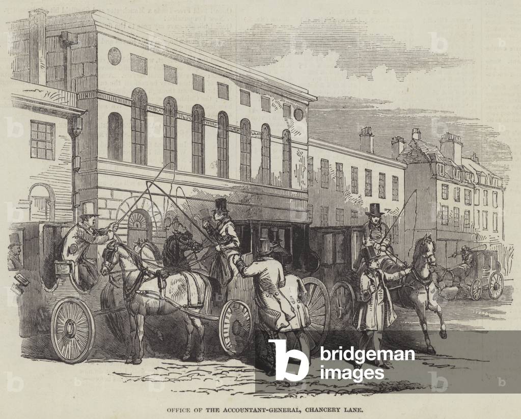 Office of the Accountant-General, Chancery Lane (engraving)