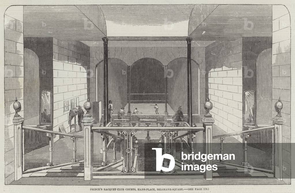 Prince's Racquet Club Courts, Hans-Place, Belgrave-Square (engraving)