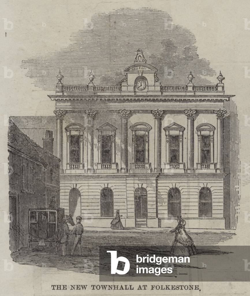 The New Townhall at Folkestone (engraving)