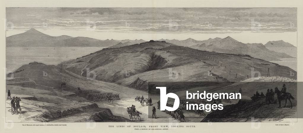 The Lines of Boulair, Front View, looking South (engraving)