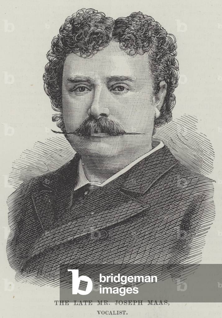 The late Mr Joseph Maas, Vocalist (engraving)