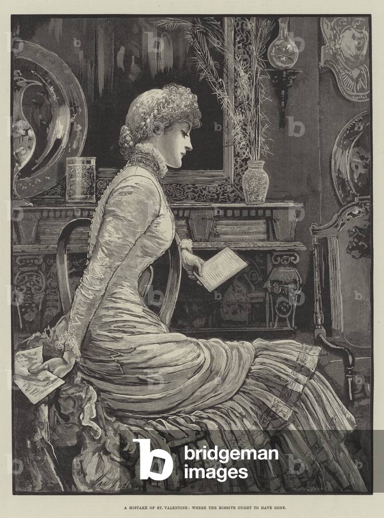 A Mistake of St Valentine, where the Missive ought to have gone (engraving)
