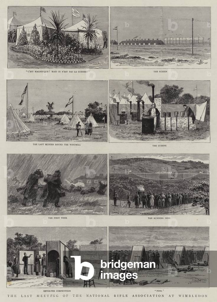 The Last Meeting of the National Rifle Association at Wimbledon (engraving)
