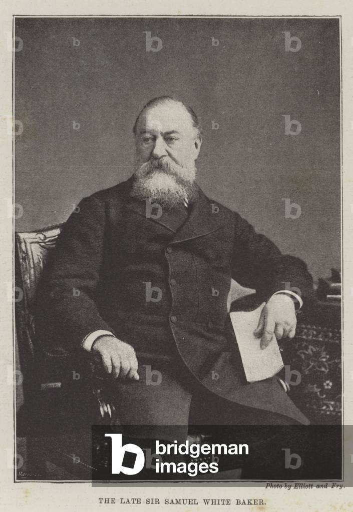 The late Sir Samuel White Baker (b/w photo)