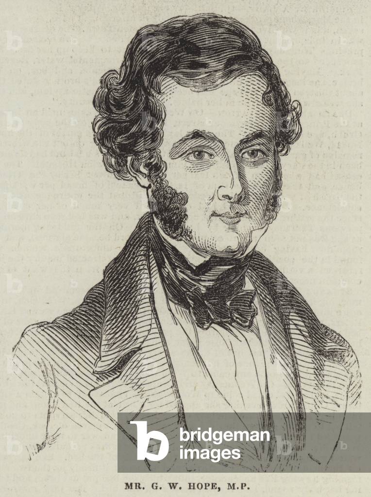 Mr G W Hope, MP (engraving)