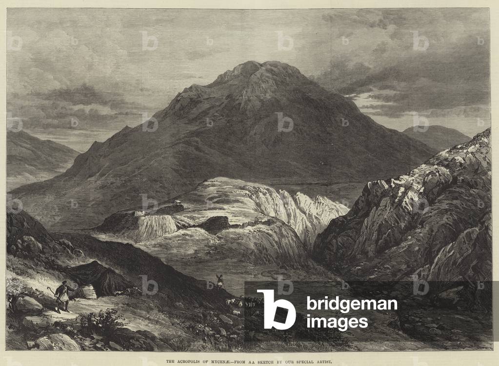 The Acropolis of Mycenae (engraving)