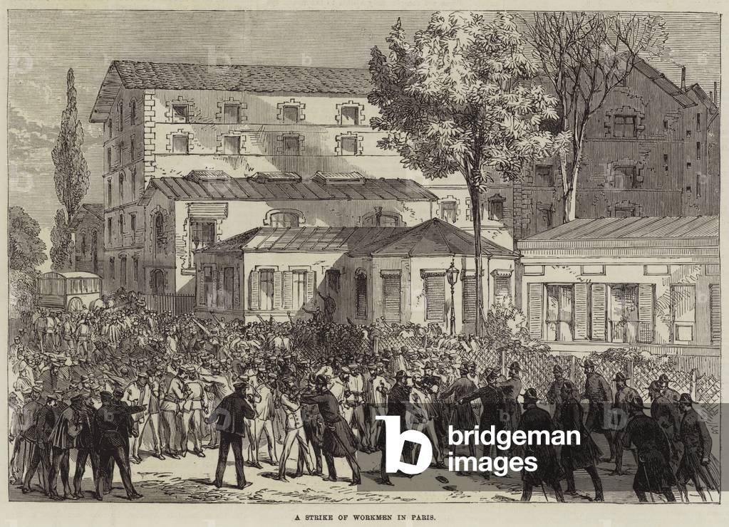 A Strike of Workmen in Paris (engraving)