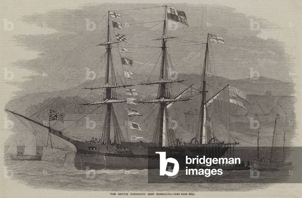 The Arctic Discovery Ship Resolute (engraving)